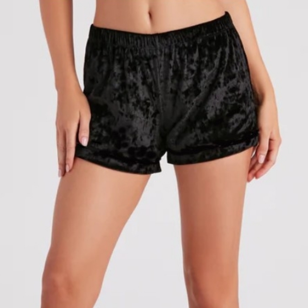 Tart Black Velvet Shorts